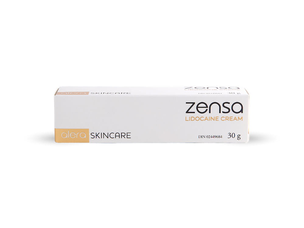 a photo of the box of the tattoo numbing cream by Zensa.